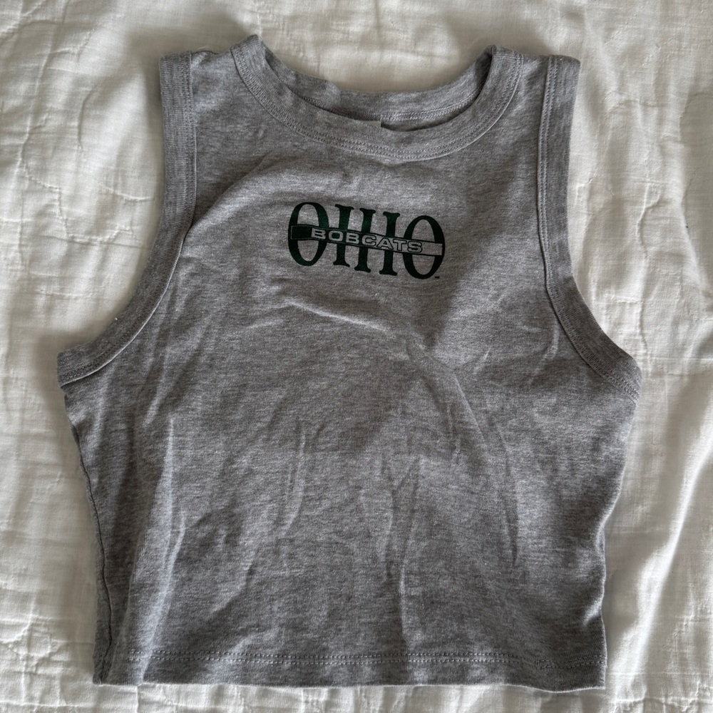 Ohio Bobcats Touchdown Grey Ribbed Tank Size XS
OHIO UNIVERSITY